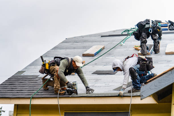 Professional Roof Installation technician working in South Orleans, MA